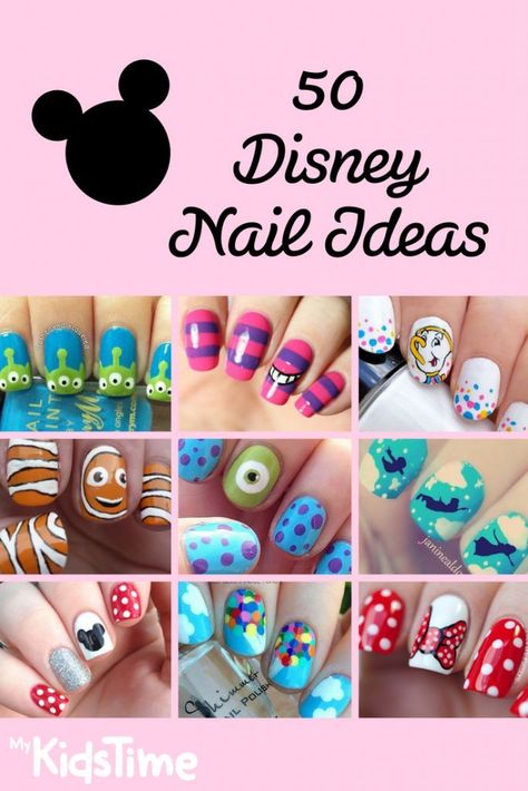Disney nail ideas #disney #disneynailart #disneynails #nailart Meme Disney, Disney Manicure, Natural Wedding Nails, Disney Nail Art, Disneyland Nails, Disney Nail Designs, Disney Acrylic Nails, Disney Nail, Drag Make-up