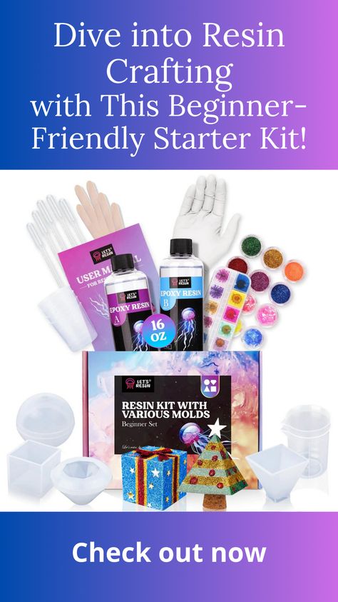 Explore the world of resin crafting with ease using the Let’s Resin beginner starter kit. Whether you're a novice or experienced crafter, this kit provides the essential supplies for creating unique resin projects.
resin crafting, beginner-friendly kit, resin projects, crafting supplies, DIY crafts, creative exploration, resin art, crafting essentials
#Affiliate Resin Beginner, Clear Casting Resin, Resin Crafting, Resin Art Supplies, Silicone Rubber Mold, Resin Jewelry Molds, Liquid Resin, Skull Mold, Mold Kit