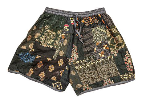 Hippie Shorts, Boho Swim, Design Pants, Womens Cycling Clothes, Home Working, Womens Yoga Clothes, Patchwork Shorts, Mens Shorts Summer, Hippie Clothes