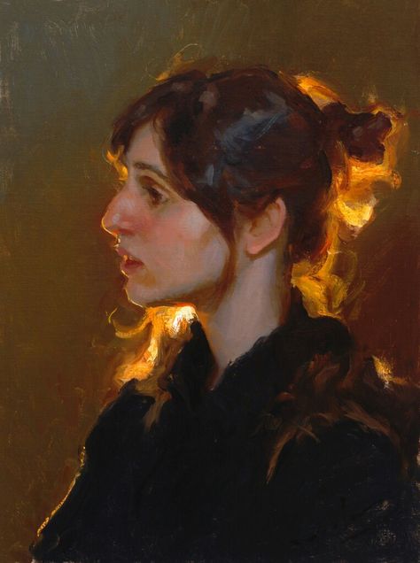 michael malm art -  backlit idea  May 2019 Figurative Kunst, L'art Du Portrait, Seni Vintage, 얼굴 드로잉, Painting Subjects, Oil Portrait, Beginner Painting, Traditional Paintings, Art Graphique