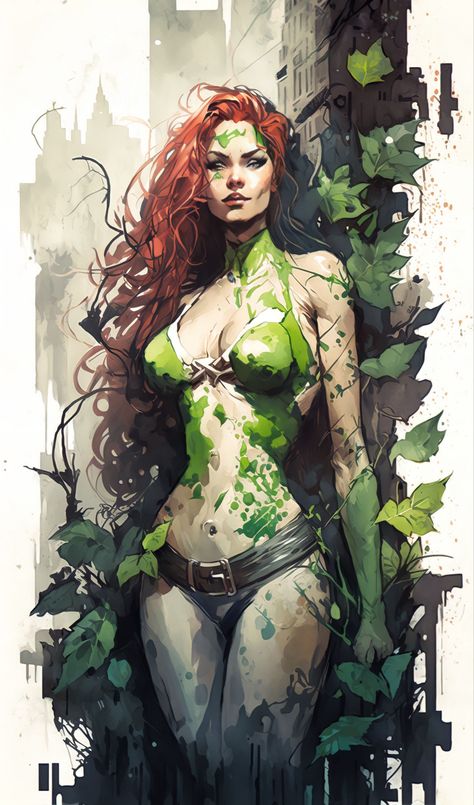 Posion Ivy Aesthetic, Poison Ivy Icons, Poison Ivy Aesthetic, Poison Ivy Art, Poison Ivy Character, Female Dc Characters, Poison Ivy Dc, Poison Ivy Pictures, Ivy Jewelry