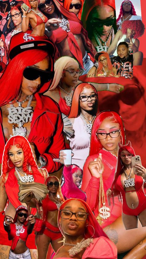 Red Rappers Wallpaper, Nicki Minaj Wallpaper, Cute Lockscreens, Cute Rappers, Female Rappers, Celebrity Wallpapers, Pretty Wallpaper Iphone, Red Wallpaper, Pretty And Cute