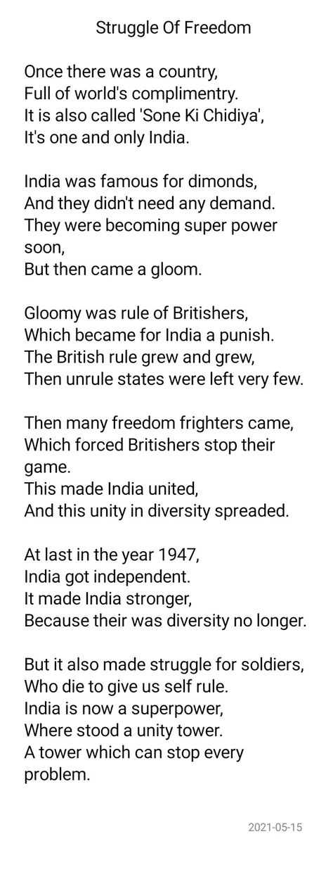 Poem On Patriotism In English, Independence Day Poems In English, Poem On India In English, Patriotic Poems India In Hindi, Patriotic Poems India In English, Aesthetic Poems Beautiful, English Poems For Recitation, Independence Day Chart For School, Independence Day Poem