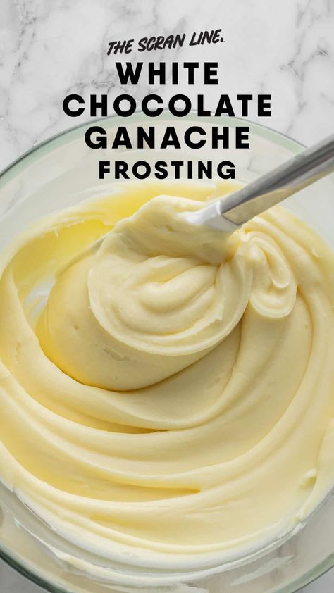 Bundt Cake Drip Frosting, Science Of Food, Butter Ganache Frosting, Vanilla Bean Ganache, Vanilla Ganache Recipe, White Ganache Frosting, White Ganache Recipe, Peanut Butter Ganache Recipe, Flavoured Ganache