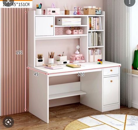 Bedroom Desk Chair, Study Table Ideas, Small Study Table, Desk Organizing, Stylish Room Decor, تصميم الطاولة, Kids Study Table, Study Table Designs, Beds For Small Spaces