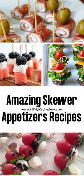 My Recipe Book, Skewer Appetizers, Healthy Appetizer Recipes, Appetizers Easy Finger Food, Finger Foods Easy, Cold Appetizers, Summer Appetizer, Party Finger Foods, Appetizers Recipes