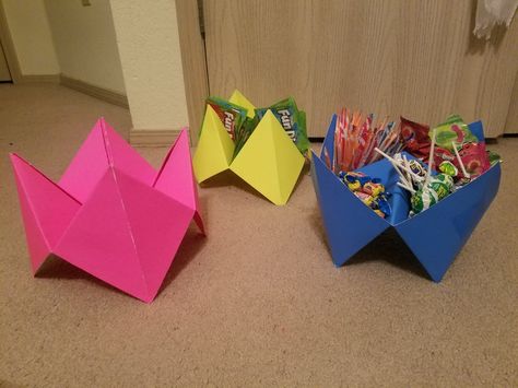 Cootie Catcher Candy Dishes 90s Party Theme Ideas  Cheap & Easy 90s Theme Photo Backdrop, Diy Y2k Party Decorations, 80s And 90s Theme Party, 90s Sitcom Theme Party, 90s Tv Show Theme Party, Nostalgia Party Ideas, 90s Birthday Party Theme Centerpieces, 90s Foods Party, 90s Themed Treats