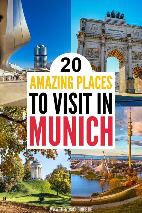 20 amazing things to do in Munich. A detailed travel guide with the top tourist attractions in Munich, Germany. bavaria's capital has so many beautiful highlights and points of interest. Plan your perfect Munich itinerary | Munich photography inspiration.  #travel #germany #munich #traveltips #travelguide Frankfurt, Stuttgart, Munich Itinerary, Munich Photography, Munich Germany Travel, Things To Do In Munich, Places In France, Beautiful Highlights, Visit Munich