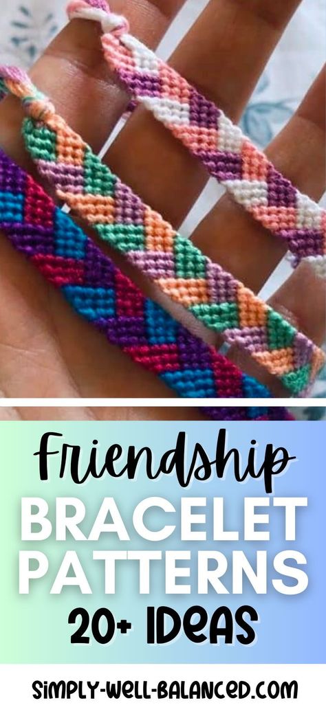 Friendship bracelets are a timeless craft project for kids (and adults) of all ages. Whether you’re just learning each simple knot for the first time or you’re ready to move on to more advanced techniques, you’ll find what you need in these friendship bracelet patterns! Masha Knots Bracelets, Weird Beauty, String Friendship Bracelets, Braided Friendship Bracelets, Diy Bracelets With String, Cool Friendship Bracelets, Making Friendship Bracelets, Crochet Bracelet Pattern, Diy Friendship Bracelets Tutorial