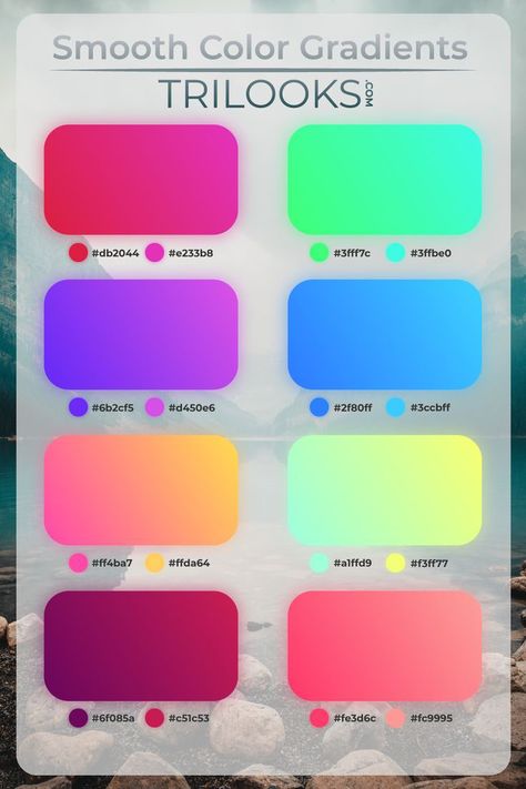 Illustrator Color Codes, Gradient Pallete Color, Gradient Hex Code, Ui Ux Color Palette, Gradient Pallete, Gradient In Illustrator, Ui Color Palette, Colorful Web Design, Gradient Palette