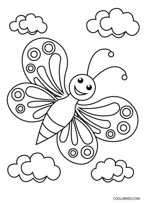 Printable Butterfly Coloring Pages For Kids Butterfly Coloring Sheet, Printable Butterfly Coloring Pages, Fargelegging For Barn, Butterfly Coloring Pages, Insect Coloring Pages, Kids Printable Coloring Pages, Printable Butterfly, Free Kids Coloring Pages, Butterfly Coloring