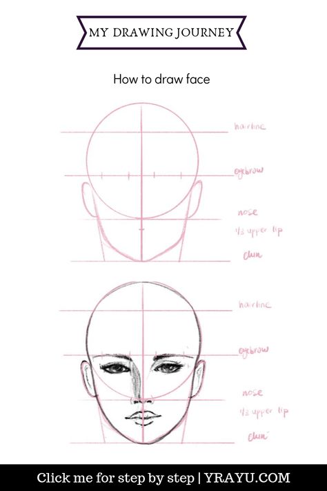 Stensil Bunga, Face Proportions Drawing, Skitse Bog, Draw A Face, Face Proportions, Desen Realist, Drawing Tutorial Face, 얼굴 그리기, Portraiture Drawing