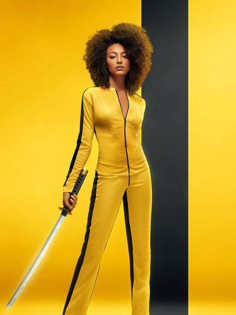 HoneyHuedVegan Double click to expand Tumblr, Group Costumes, Kill Bill Costume, Black Representation, Blonde Halloween Costumes, 90s Halloween Costumes, Halloween Inspo, Kill Bill, Fantasias Halloween