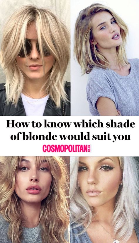 Blonde For Different Skin Tones, Blond Tones Chart, Blond Pale Skin, Best Shades Of Blonde For Pale Skin, Blonde For Fair Skin Green Eyes, How To Pick The Right Blonde Hair Color, Colors Of Blonde Shades, Blonde Color For Pale Skin, Cool Blonde Vs Warm Blonde Hair