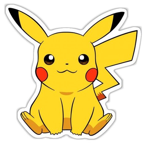 Pokemon Decal, Pokemon Themed Party, Pikachu Drawing, Pokemon Cake, Pokemon Stickers, Pokemon Birthday Party, 디즈니 캐릭터, Cute Pikachu, Pokemon Party