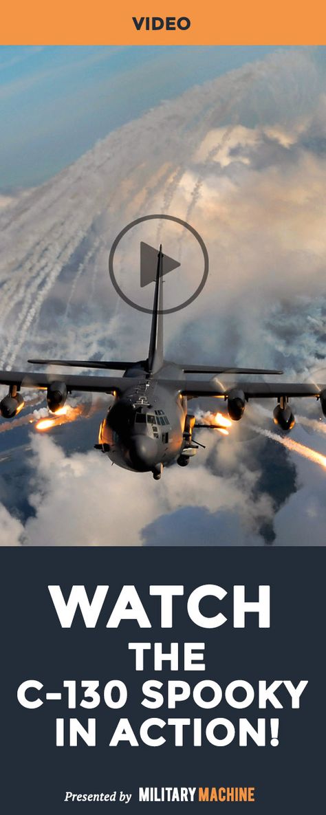 We put together this video incredible video on the AC-130U Spooky II in action. Take a look and enjoy! Best Fighter Jet, Air Vietnam, Ac 130 Gunship, Air America, Best Helicopter, Air Force Planes, Ac 130, Military Videos, Uav Drone