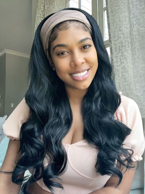 headband wig with afforable price No Heat Hairstyles, Headband Wigs For Black Women, Curly Afro Wig, African Hair Braiding Styles, Headband Wig, Wavy Wig, Hairstyle Gallery, Headband Wigs, African Braids Hairstyles