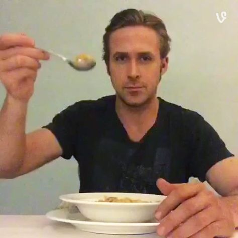 Gosling Finally Ate Cereal for Late Vine Creator -- Vulture Ryan Gosling, Cereal, Signs