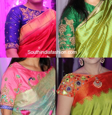 Simple Boat Neck Maggam Work Blouse Designs for Silk Sarees Boat Neck Maggam Work, Blouse Designs For Silk Sarees, Simple Boat, Work Blouse Designs, Latest Saree Blouse, Boat Neck Blouse Design, Maggam Work Blouse, Plain Saree, Trendy Blouse
