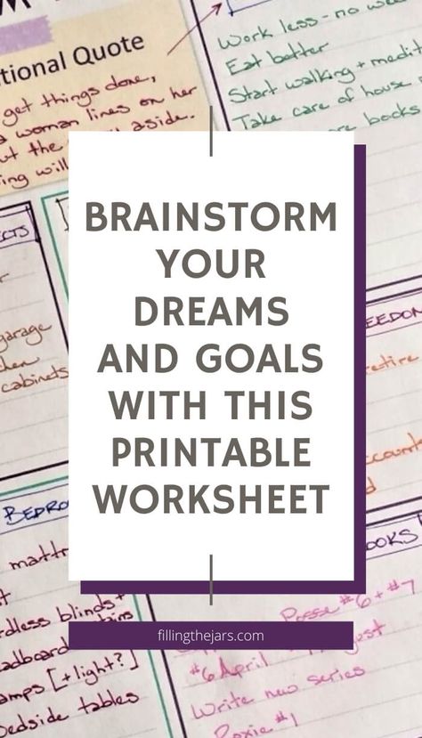 Dream Life Worksheet, Setting Goals Worksheet, Vision Board Questions, 2024 Planning, Goal Planning Worksheet, Goal Activities, Life's Purpose, Goal Charts, Goals Worksheet