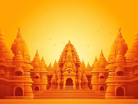Hindu Background, Temple Illustration, Temple Background, Gold Design Background, Friendship Quotes Images, Logo Psd, Happy New Year Greetings, Banner Background Images, Poster Background