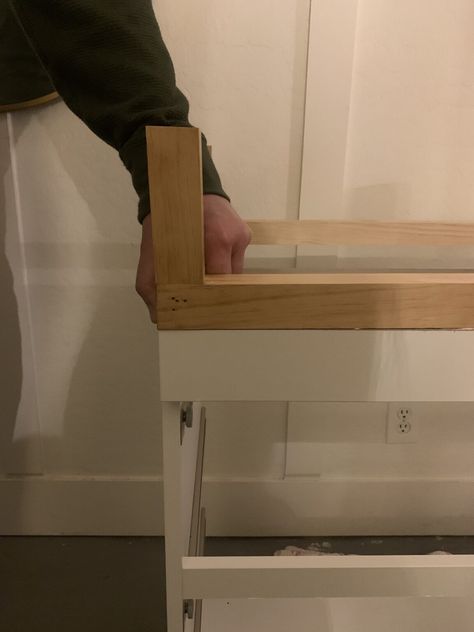 Malm Dresser Hack Nursery, Ikea Malm Dresser Base, Adding Legs To Ikea Malm Dresser, Dresser Base Ideas, 2 Dressers On Same Wall, Ikea Malm Dresser Hack Nursery, Add Legs To Malm Dresser, Malm Nursery Dresser, Diy Malm Dresser Makeover