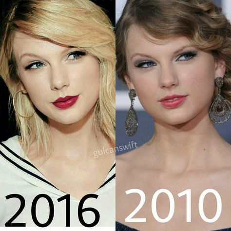 Taylor Swift. Then and now Taylor Swift Then And Now, Taylor Swift 2010, Swiftie Facts, Celebrities Then And Now, All About Taylor Swift, Lindsey Stirling, Faith Hill, Taylor Swift Funny, Longer Hair