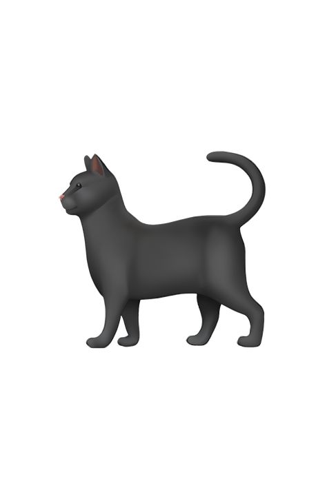 The emoji 🐈‍⬛ depicts a black cat with yellow or green eyes. The cat is facing forward and has pointy ears and a small nose. The fur is black and appears to be sleek and shiny. The cat is shown in a sitting position with its tail curled around its body. The emoji is often used to represent cats, Halloween, or to convey a sense of mystery or darkness. Cat Emoji Iphone, Standing Emoji, Triples Assemble, Black Emojis, Emojis Iphone, Phone Emoji, Apple Emojis, Emoji Copy, Emoji Cat