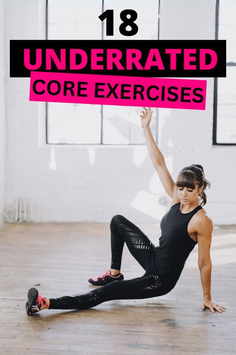Try these 18 amazing core moves to build that core strength and stability. Exercise Hacks, Standing Core Exercises, Full Body Exercises, Turning 65, Redefining Strength, 30 Day Workout Plan, Forward Head Posture Exercises, Senior Exercises, Core Routine