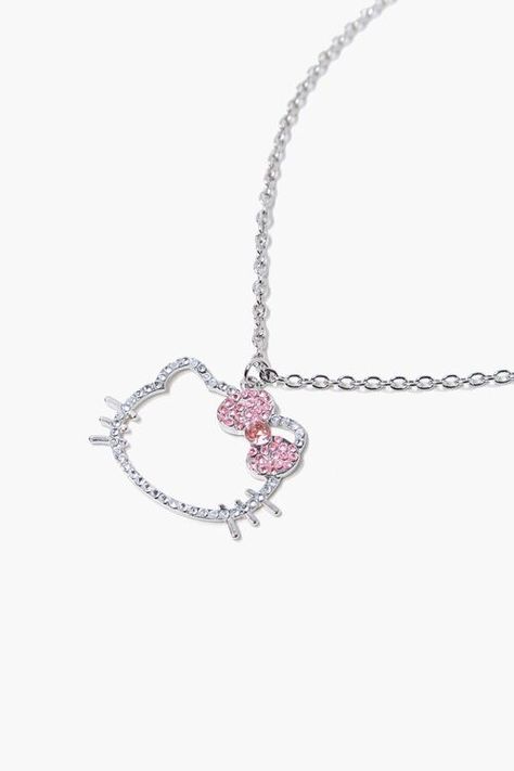 Coquette Jewelry, Hello Kitty Necklace, Y2k Hello Kitty, Hello Kitty Gifts, Kitty Necklace, Hello Kitty Jewelry, Y2k Necklace, Kitty Clothes, Y2k Accessories