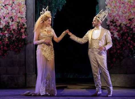 De'Adre Aziza as Hippolyta  and Bhavesh Patel as Theseus costumes by Clint Ramos in Midsummer Night's Dream Annaleigh Ashford, The Public Theater, Shakespeare In The Park, Phylicia Rashad, Public Theater, A Midsummer Night's Dream, A Midsummer Night’s Dream, Midsummer Night's Dream, Mid Summer