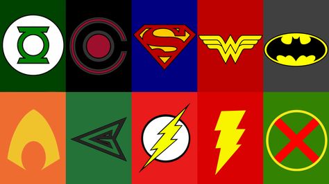 Justice League Symbols, Justice League Artwork, Justice League Funny, Aquaman Symbol, Batman Justice League, Justice League Art, Justice League Logo, Justice League Characters, Justice League Animated