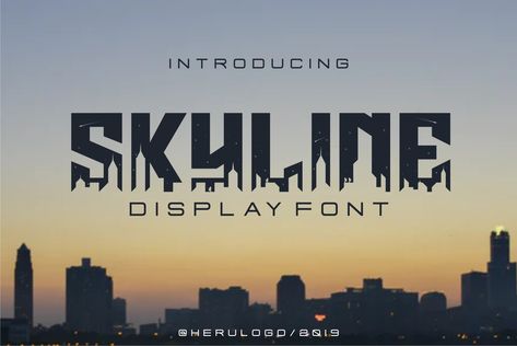 Dont spend hours and hours searching for other skyline font designs when you can buy this jaw-dropping logo for sale and kick start your new brand within minutes. Logos, Skyline Logo, Skyline Homes, Handwriting Script, Goat Head, Fonts Handwriting, Display Fonts, Fitness Logo, Creative Resume Templates