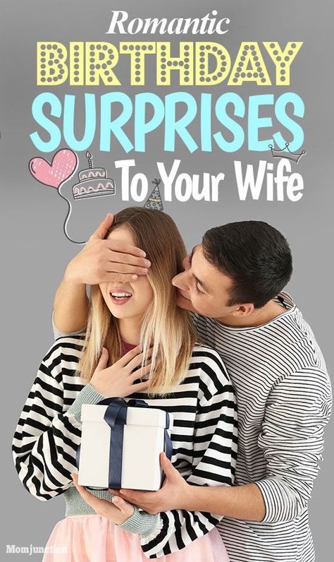 16 Charming Romantic Ways To Give Birthday Surprise To Your Wife : Here are a few ideas to surprise your wife, especially on her birthday, that will make her smile and love you all the more.  #relation #relationship  #birthday #love Birthday Surprise For Wife, Surprise Gift For Wife, Romantic Birthday Gifts, Surprise Birthday Gifts, Romantic Gifts For Wife, Happy Birthday Cards Printable, Best Gift For Wife, Romantic Gifts For Him, Birthday Ideas For Her