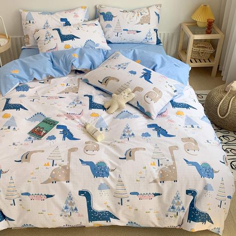 PRICES MAY VARY. 🦖DUVET COVER: Duvet cover is designed as a removable cover for your comforter, like a pillowcase and the pillow. You may use your comforter without a top bed sheet or flat sheet, as the duvet cover can really be removed and washable as often as your bottom sheet. Different duvet covers can bring different styles to your child's room. 🦖TWIN SIZE: Package includes 1 Twin duvet cover 68 x 86 inches, 2 Standard pillow shams 20 x 26 inches. NO COMFORTER OR FITTED SHEET. 🦖CARTOON P Disney Bedding Sets, Bedding For Kids, Disney Room Decor, Top Bed, 100 Cotton Duvet Covers, Kids Duvet, Kids Duvet Cover, College Room, Top Beds