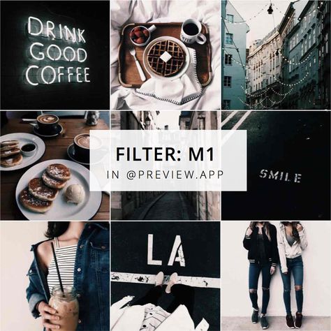 Dark Instagram filter M1, in the "Dark" filter pack inside Preview app. Dark Instagram Filter, Instagram Themes Vsco, Instagram Theme Ideas, Preview Instagram, Instagram Tips And Tricks, Dark Filter, Instagram Feed Planner, Vintage Filters, Content Marketing Tools