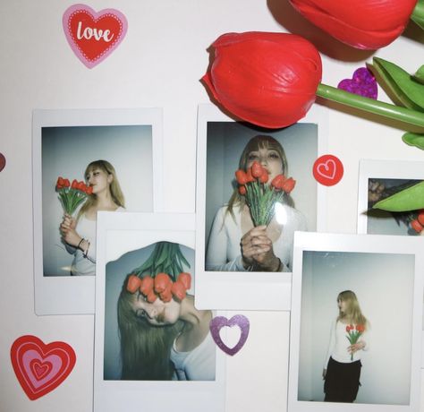 valentine’s day polaroid aesthetic roses Valentine’s Day Polaroids, Valentines Aesthetic Photoshoot, Valentines Day Photo Ideas Instagram, Valentines Day Aesthetic Photoshoot, Valentines Photos, Polaroid Ideas, Valentines Aesthetic, Valentine Backdrop, Valentine Photo Shoot