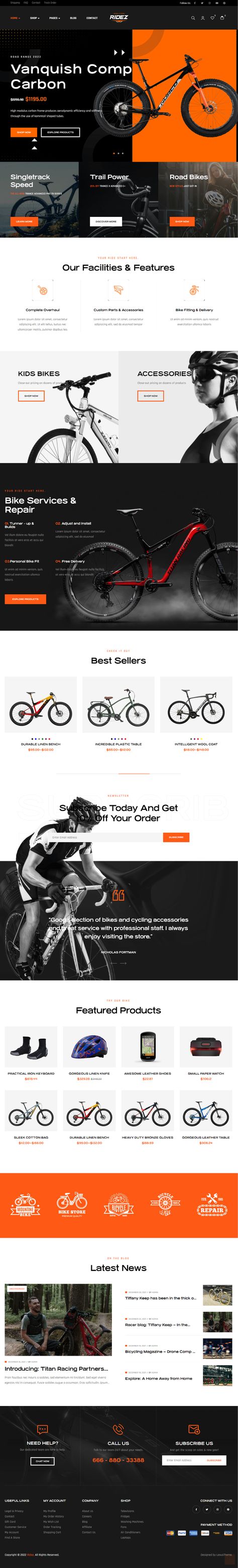 Wordpress Cycle Bike Shop Website Design on Behance Shop Website Design, Unique Website Design, Freelance Website, Website Design Inspiration Layout, Website Developer, Sports Bike, App Interface Design, Cycling Design, Freelance Web Design