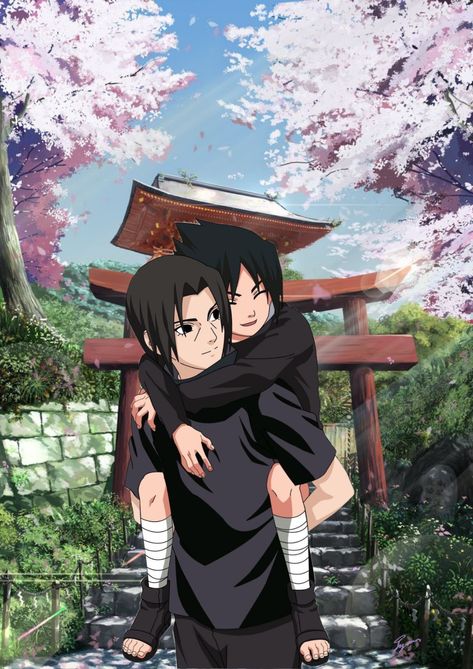 Itachi and Sasuke Uchiha Edit Kawaii, Itachi Uchiha Standing, Itachi Uchiha Sitting, Itachi Uchiha And Sasuke, Itachi And Sasuke Uchiha, Itachi Fanart, Itachi Uchiha Anime, Sasuke X Itachi, Itachi And Sasuke