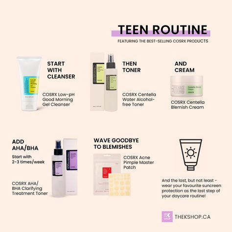 Cosrx Skin Care Routine For Oily Skin, Cosrx Skincare Routine, Teen Skin Care Routine, Cosrx Skin Care Routine, Cosrx Skin Care, Korea Skincare, Korean Skin Care Secrets, Skin Care Routine Order, Serious Skin Care