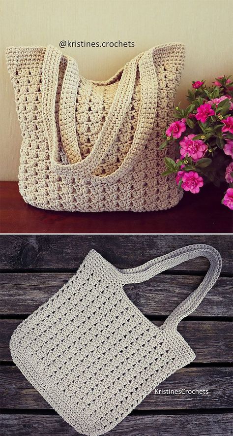 Easy Crochet Purses And Bags Patterns Free, Easy Crochet Handbag, Sturdy Crochet Bag, Free Crochet Purse Patterns Handbags, Crotchet Bags Patterns Free Easy, Crochet Hand Bags Free Pattern, Crocheted Tote Bags, Crochet Tote Bags Free Patterns, Crochet Bag Design