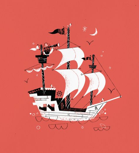 Croquis, Pirate Boat Illustration, Vintage Pirate Illustration, Pirate Ship Art Illustrations, Pirate Ship Illustration, Shipping Illustration, Pirate Ship Drawing, Pirates Illustration, Pirate Illustration