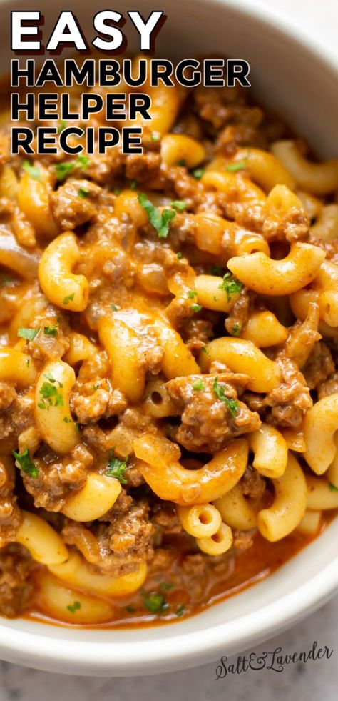 Hamburg, Easy Hamburger Helper, Hamburger Helper Recipe, Hamburger Helper Recipes, Chicken Honey, Homemade Hamburger Helper, Homemade Hamburger, Easy Hamburger, Recipe Beef