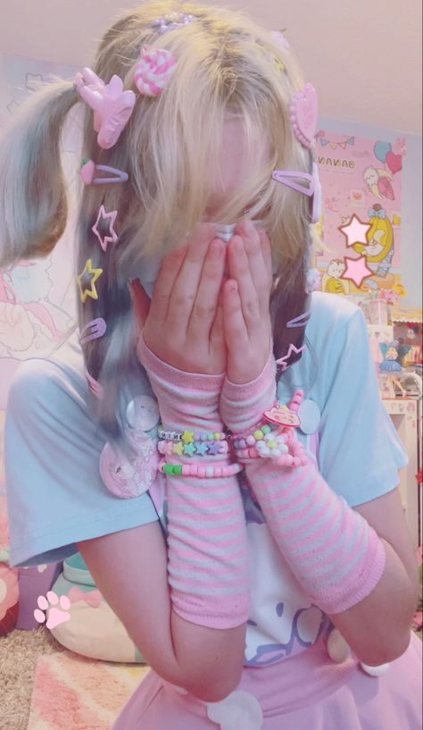 Kawaii Kei Outfit, Decora Kei Outfits, Fairy Kei Outfit, Decora Kei Fashion, Fairy Kei Aesthetic, Decora Aesthetic, Yumi Kawaii, Uchuu Kei, Decora Harajuku