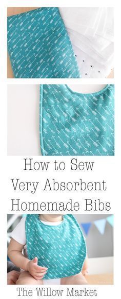 How to sew very absorbent homemade baby bibs. Sew Ins, Baby Bib Tutorial, Bib Tutorial, Diy Bebe, Baby Sewing Projects, Quilt Baby, Beginner Sewing Projects Easy, Baby Projects, Homemade Baby