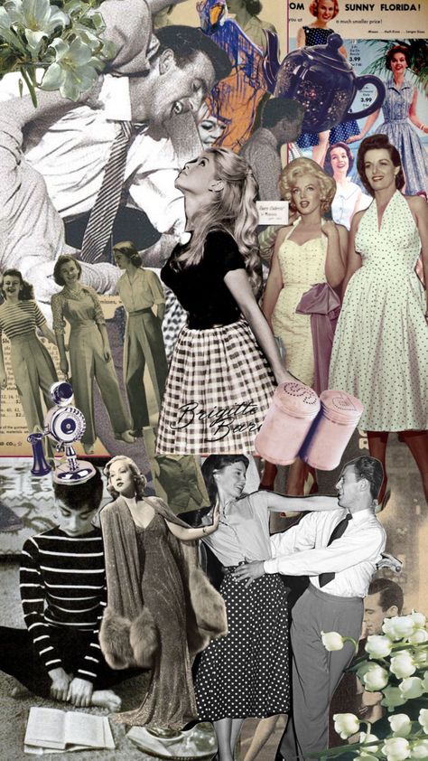 50s Moodboard, 1950s Moodboard, 50s Aesthetic Wallpaper, 50s Fashion Aesthetic, 1950s Collage, The 50s Aesthetic, 1950’s Aesthetic, Moodboard Reference, 1950s Lifestyle