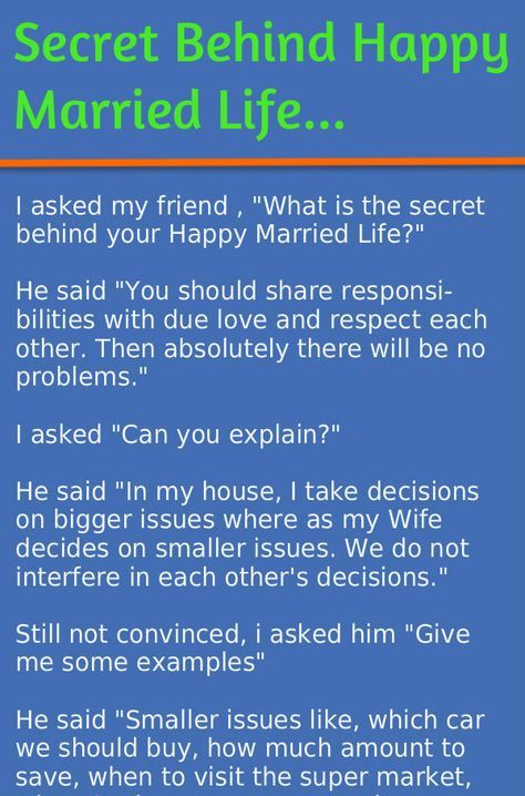 Secret of happy married life.. - Humour, Husband Humor Married Life, Marriage Jokes Married Life, Funny Marriage Jokes Married Life, Happy Wife Happy Life Quotes, Happy Married Life Quotes, Married Life Humor, Married Humor, Husband Humor Marriage