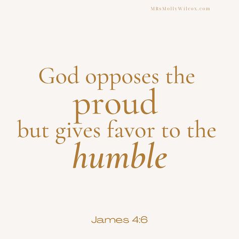 We read the "God opposes the proud but gives favor the humble," (James 4:6) and we know it's important. But how do we actually become humble when it's so counter culture? How do we walk in biblical humility today? Submit our thoughts and opinions to God A proud person believes their opinion is the most important opinion in the world. A humble person listens first. Quote About Being Humble, God Opposes The Proud, Biblical Humility, Humility Quotes Be Humble, Humble Yourself Quotes, How To Be Humble, Humility Quotes, James 4 6, Opinion Quotes