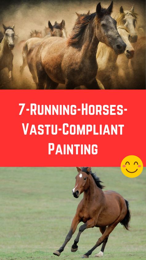 7-Running-Horses-Vastu-Compliant Painting (Need To Know) Running Horses Painting, Seven Horses Painting, Horse Face, Running Horses, Red Zone, Horse Wall, White Horses, Horse Painting, Wall Painting
