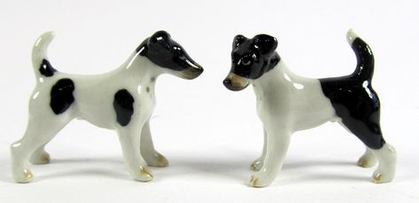 Fimo, Porcelain Dog Figurines, Porcelain Animal Figurines, Clay Dog, Painted Fox, Dog Ceramic, Porcelain Dog, Pottery Animals, Porcelain Animal